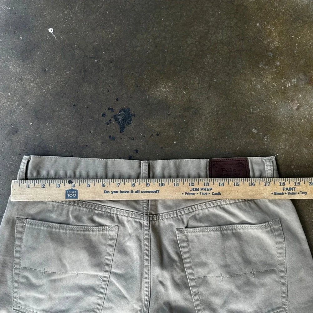 Polo Ralph Lauren Pants Mens 36x30 Khaki Excellent Straight Leg Dungarees